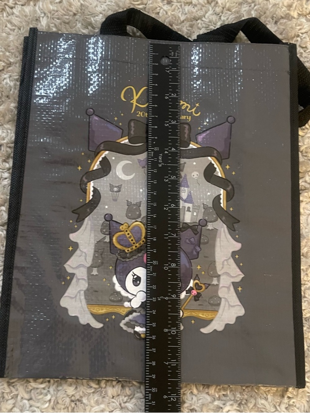 Sanrio Kuromi 20th Anniversary Gothic Tote Bag Kawaii Collector - Picture 5 of 7